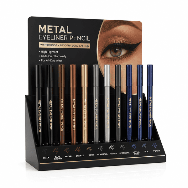 Countertop Metal Eyeliner Pencil Display Stand