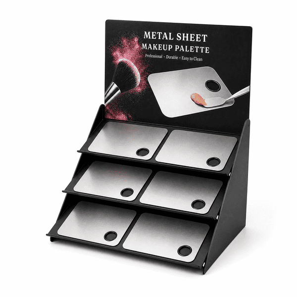 Countertop Metal Sheet Makeup Palette Display