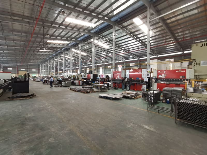Factory exterior view of the custom display fixture manufacturing facility