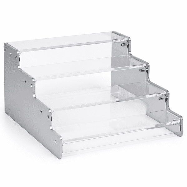 Metal & Acrylic Cosmetics Countertop Step Riser