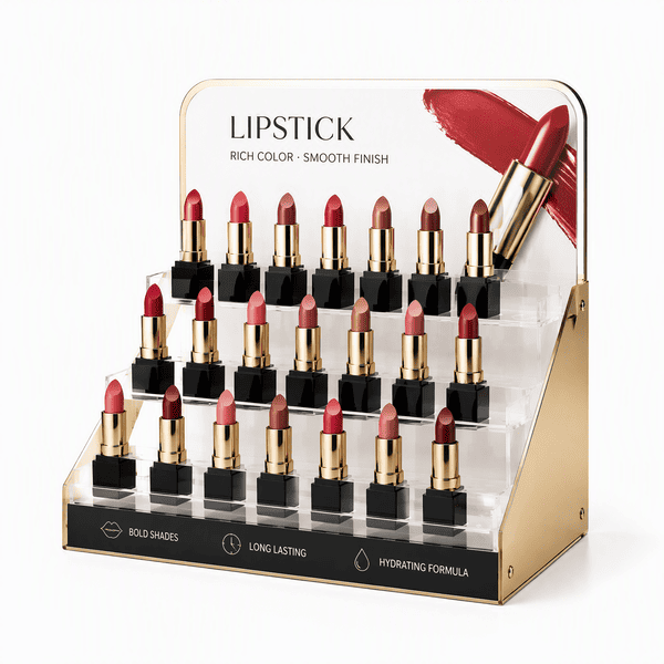 Metal & Acrylic Lipstick Countertop Stand