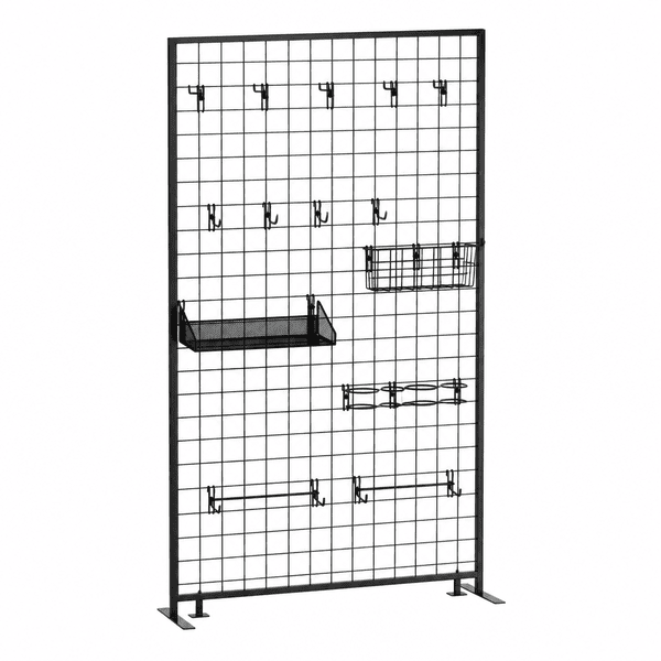 Metal Gridwall Cosmetic Accessory Panel