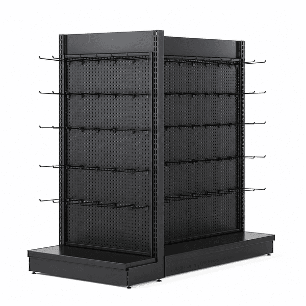 Metal Pegboard Cosmetic Gondola Display Stand
