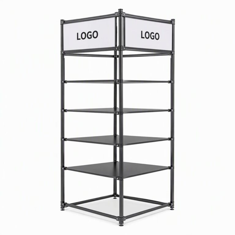 Bespoke Shopfitting 3 Way Exhibition Trade Show Endcap
