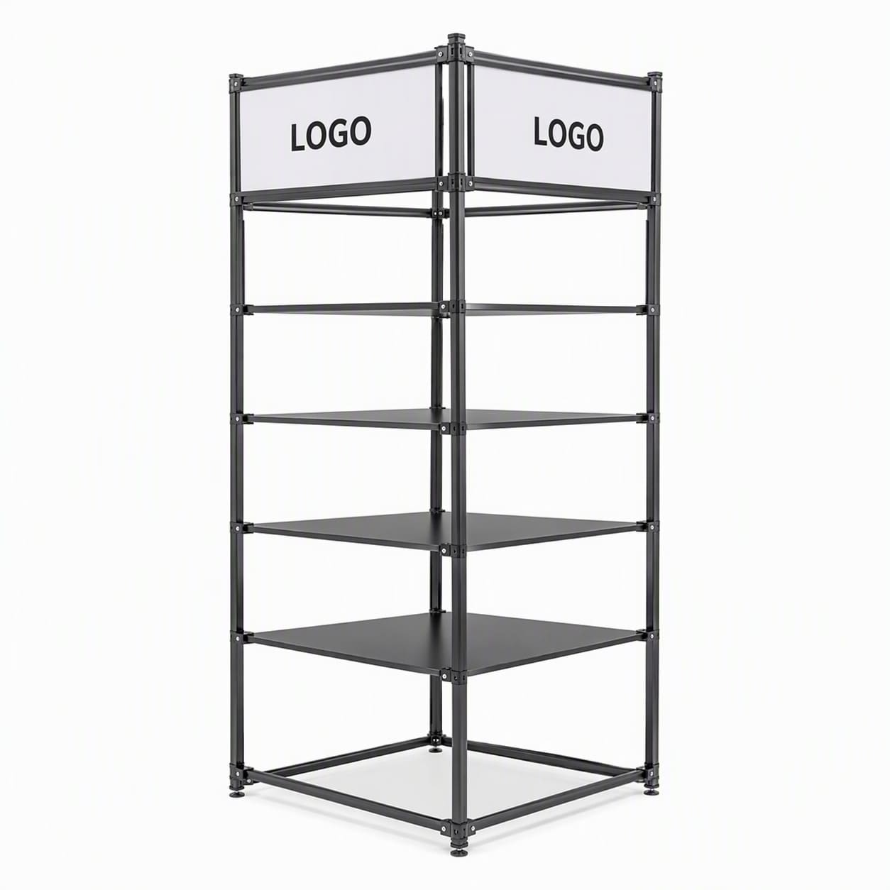 Bespoke Shopfitting 3 Way Exhibition Trade Show Endcap