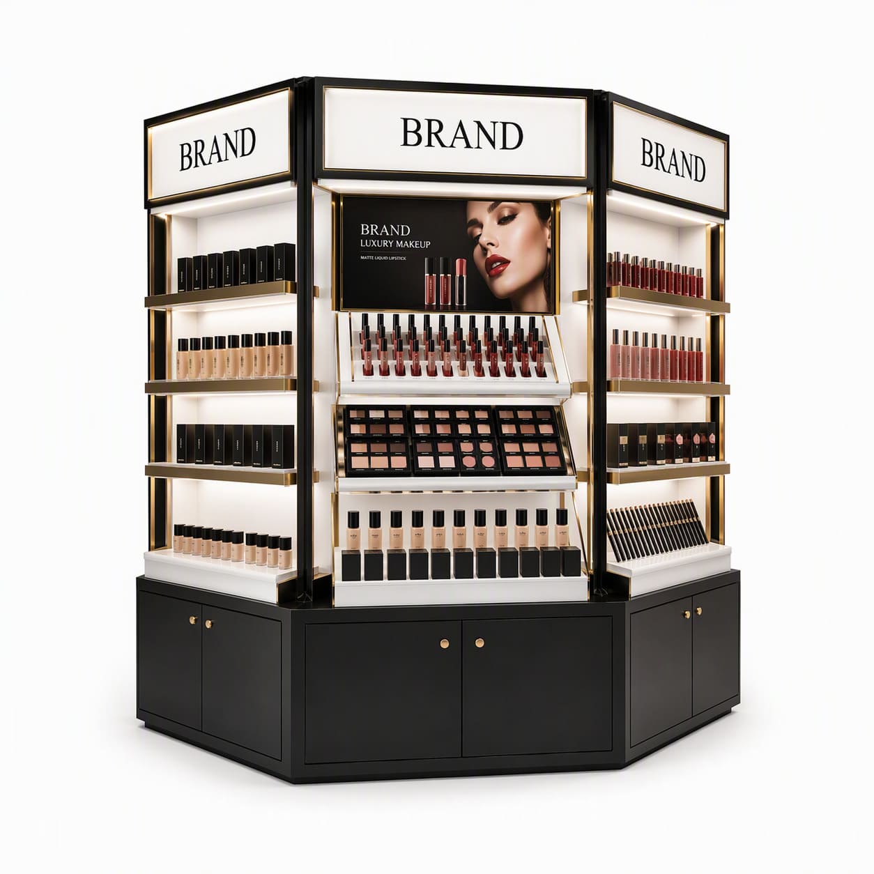 Bespoke Shopfitting 3 Way Full-Service Promotional Endcap